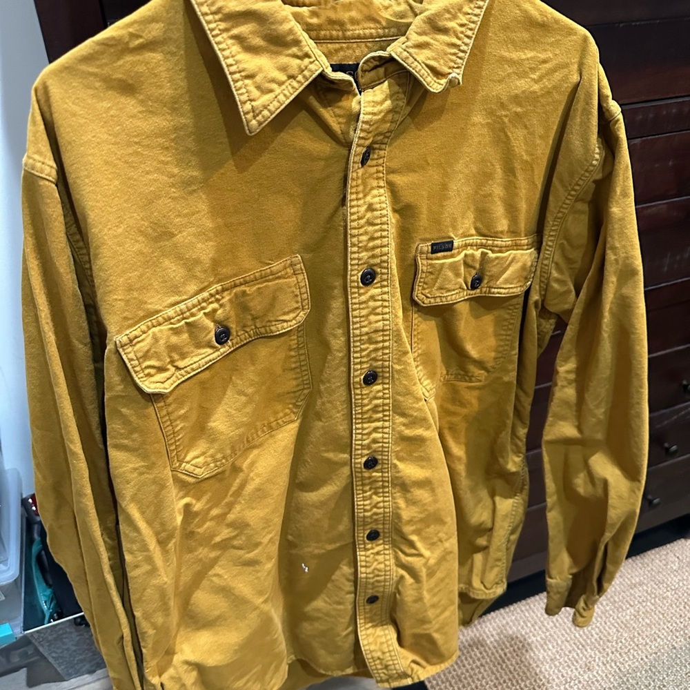 Filson Men's Alaskan Guide Shirt, Mustard yellow